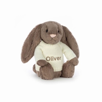 Jellycat Bashful Truffle Bunny with Cream Jumper New Zealand | NISFJ9512